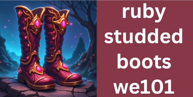 ruby studded boots we101